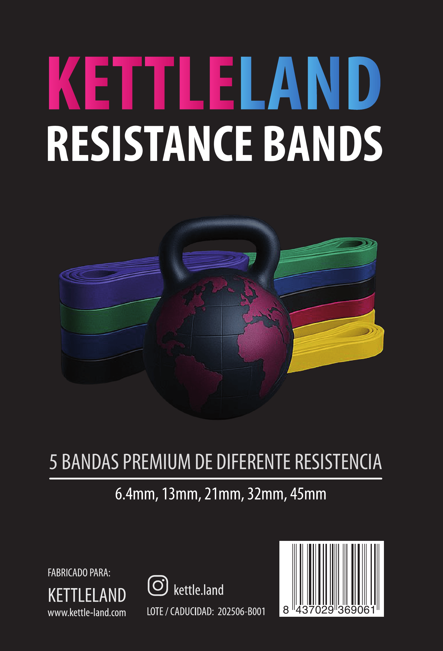 Bandas Elásticas de resistencia Kettleland Kettleland - Material Oficial Mundiales IKMF - Kettleland Mallorca