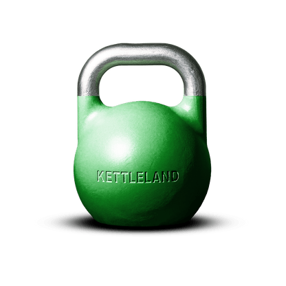 Kettlebell de Competición Profesional Kettleland – Acero Sólido – Peso 24 kg Kettleland - Material Oficial Mundiales IKMF - Kettleland Mallorca