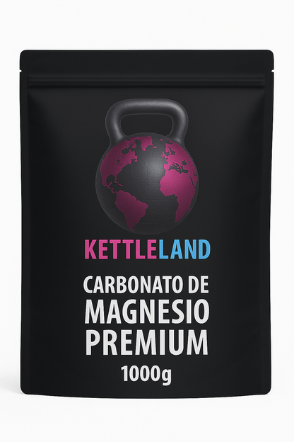 Magnesio para sudor en Polvo (tiza) Kettleland - Material Oficial Mundiales IKMF - Kettleland Mallorca